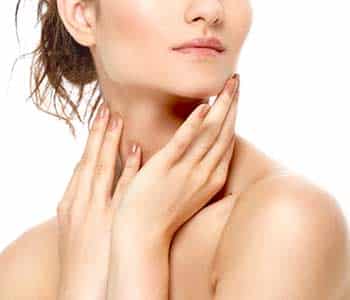 Image of a lady with clear skin